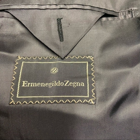 Ermenegildo Zegna wool cashmere maroon blazer Size 54 - Picture 7 of 9